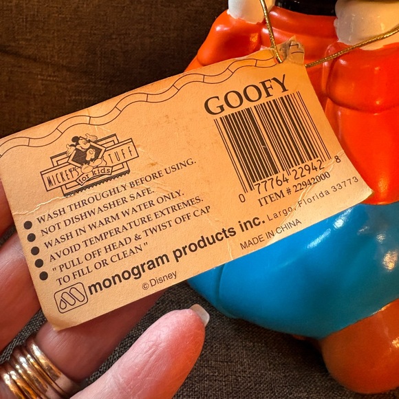 NWT Vintage Disney Goofy Big Sipper - Orange, Blue, Green - Picture 7 of 8